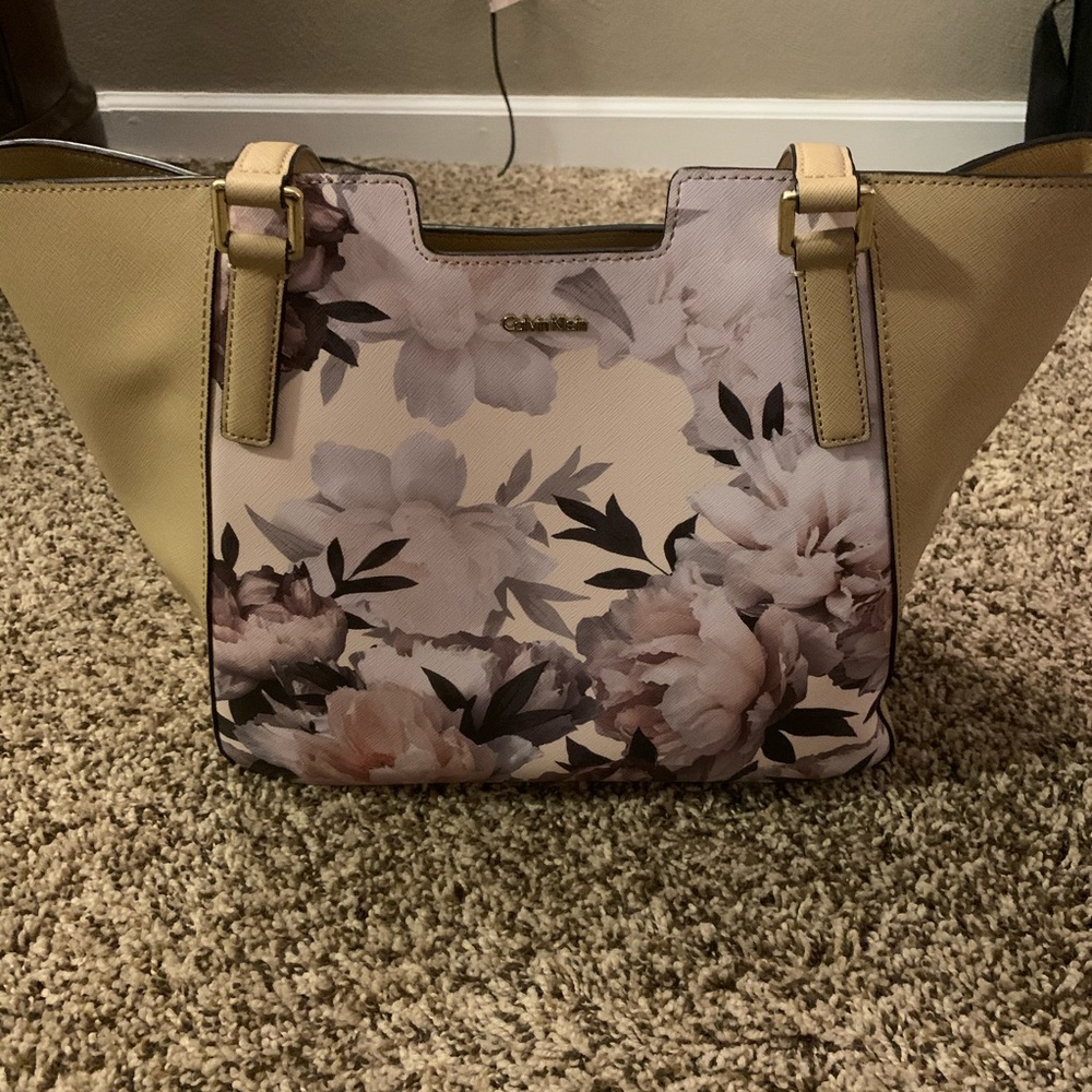 Floral Calvin Klein purse